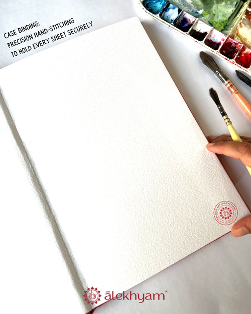 Alekhyam A4 Watercolour Journal – 300 GSM, 100% Cotton Sketchbook
