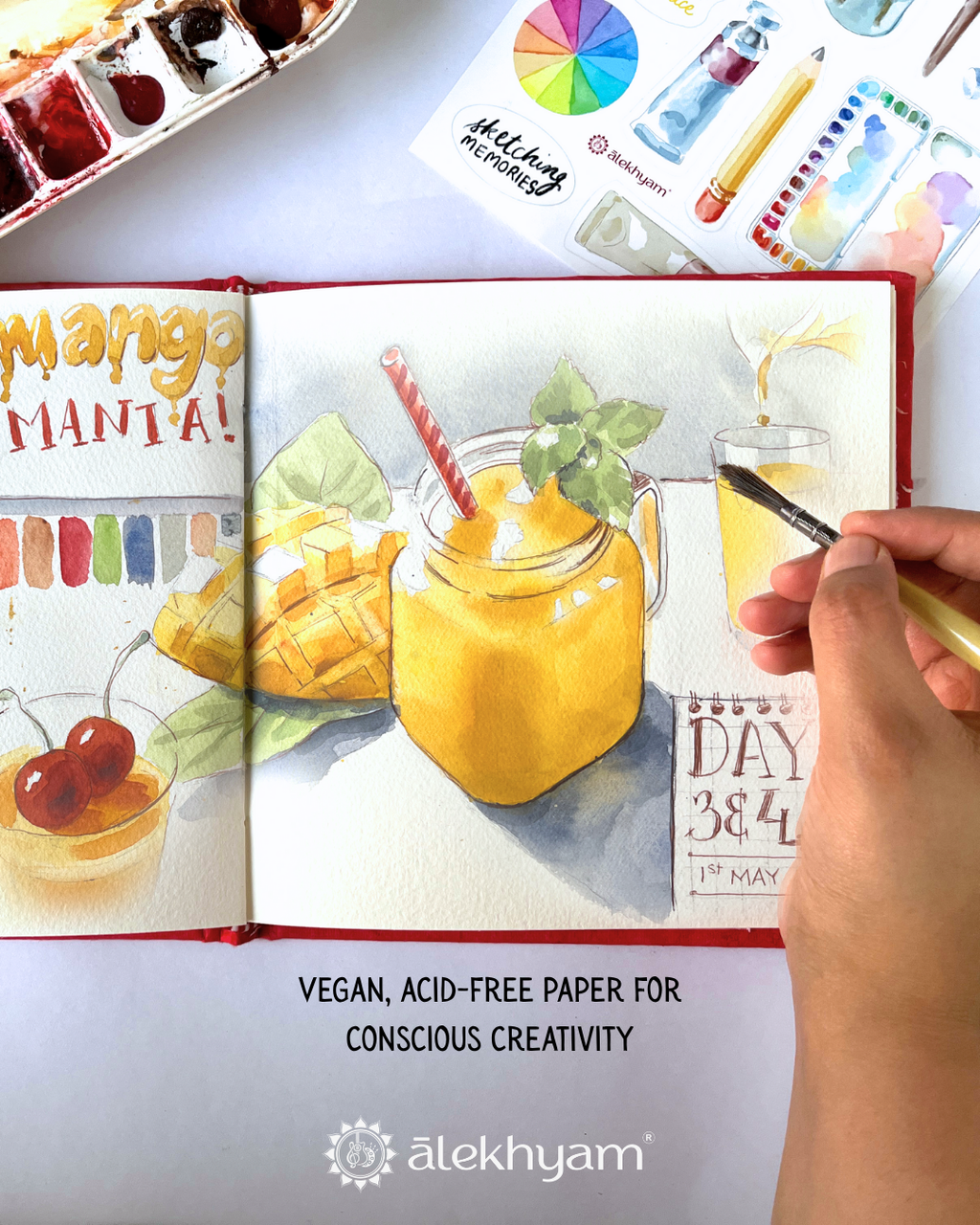 Alekhyam Watercolour Journal Square